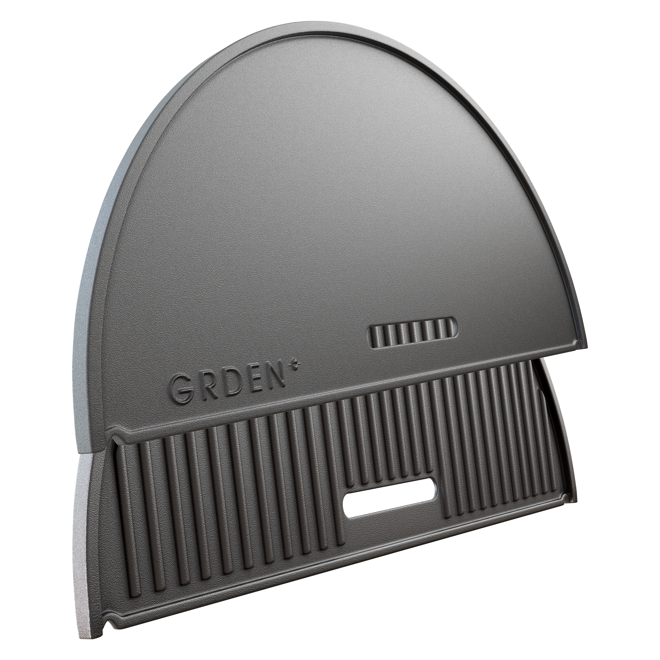 Half Moon Cast Iron Reversible Griddle Kamado Cooking Kama