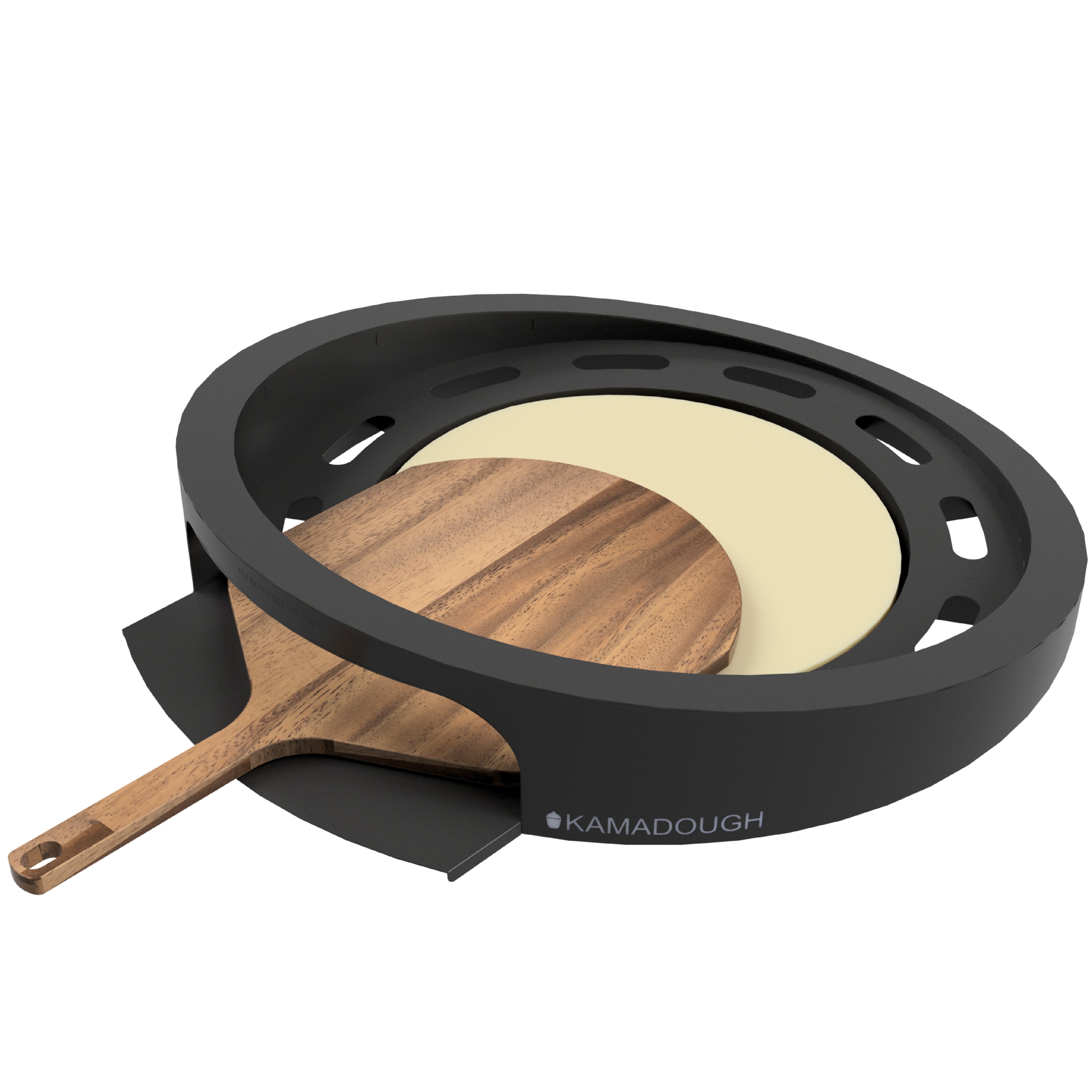 Kamadough Attachment with Acacia Wood Peel & Server