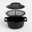 Smoke Pot : 5.5L Dutch Oven with grates