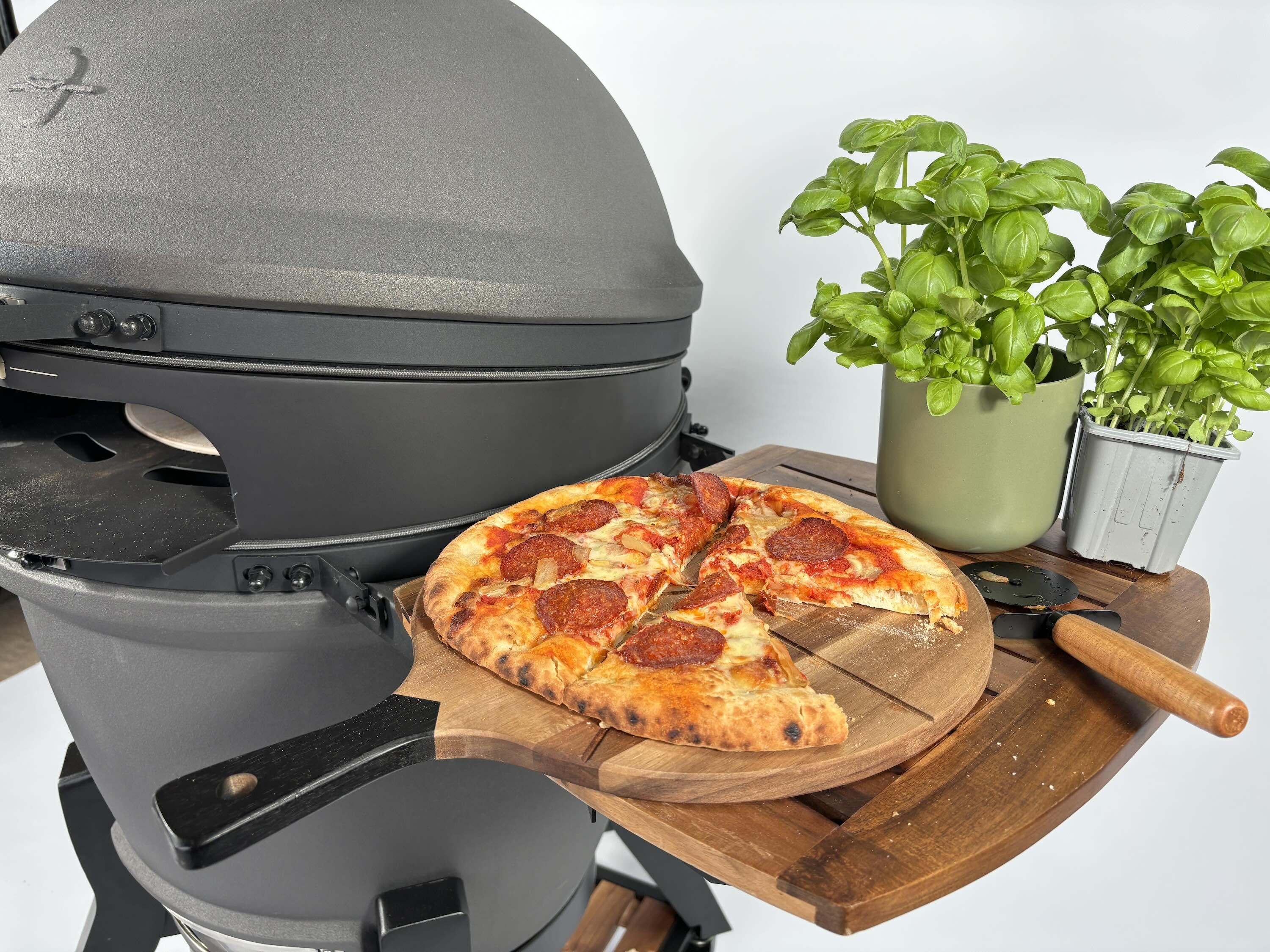 Kamadough Attachment with Acacia Wood Peel & Server