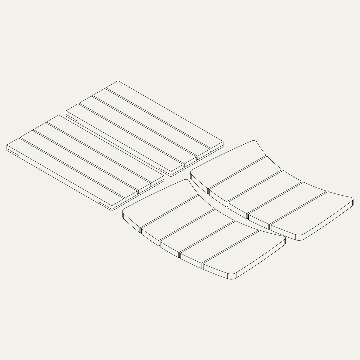 Replacement V2 Stand Acacia Wood