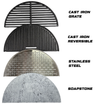 V2 Half Moon Cooking Surface Pack 20"
