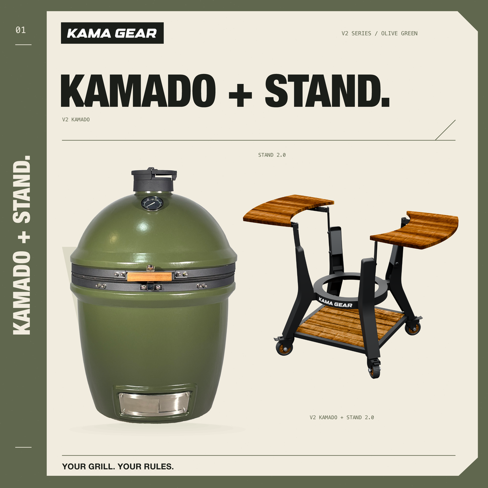 Kama Gear V2 Kamado and Stand Bundle