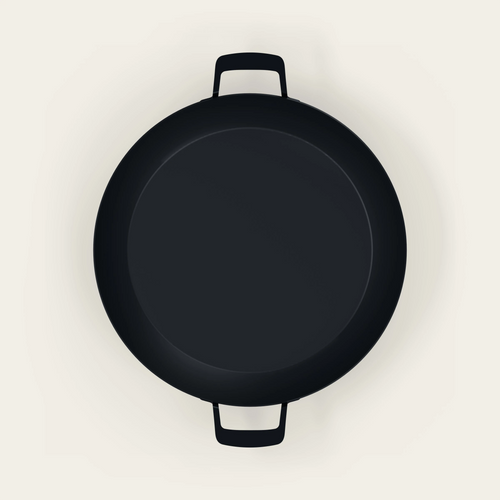 Kama Gear 34cm Carbon Steel Multi-Purpose Paella Pan