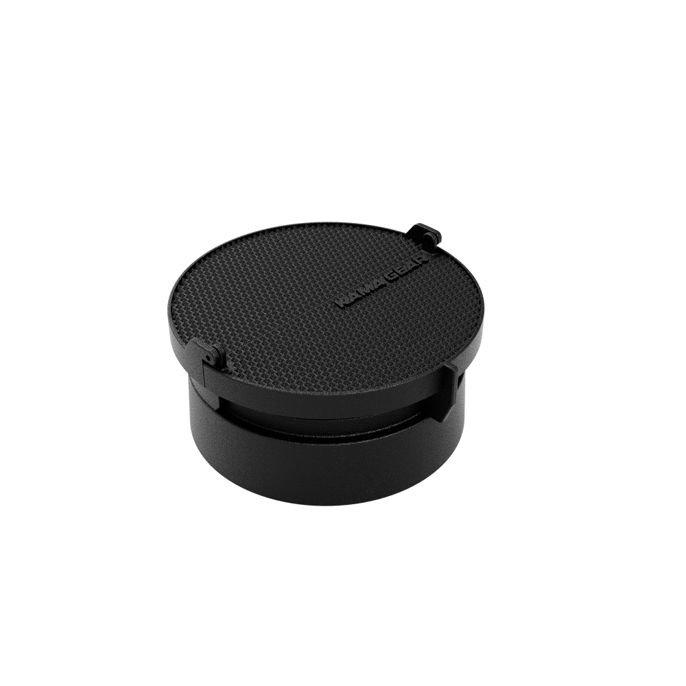 Black KAMA GEAR Pro Cap with split top and perforated surface.